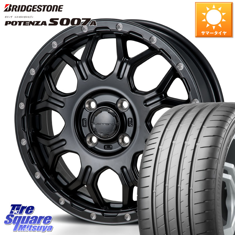 MONZA HI-BLOCK JERRARD ホイール 4本 16インチ 16 X 6.0J +41 4穴 100 ブリヂストン POTENZA ポテンザ S007A 【正規品】 サマータイヤ 205/50R16