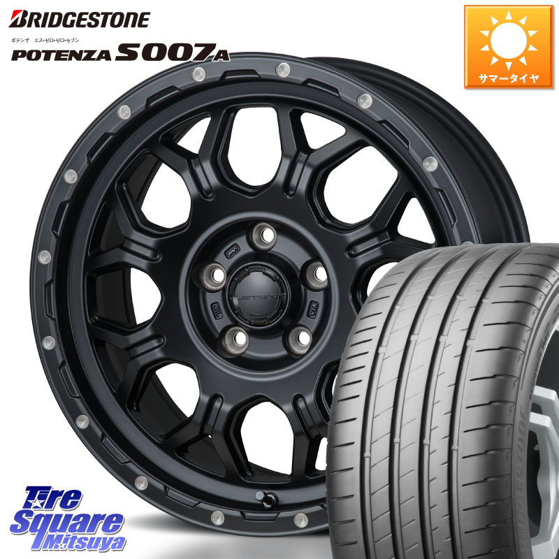 MONZA HI-BLOCK JERRARD ホイール 4本 17インチ 17 X 7.5J +41 5穴 114.3 ブリヂストン POTENZA ポテンザ S007A 【正規品】 サマータイヤ 225/55R17