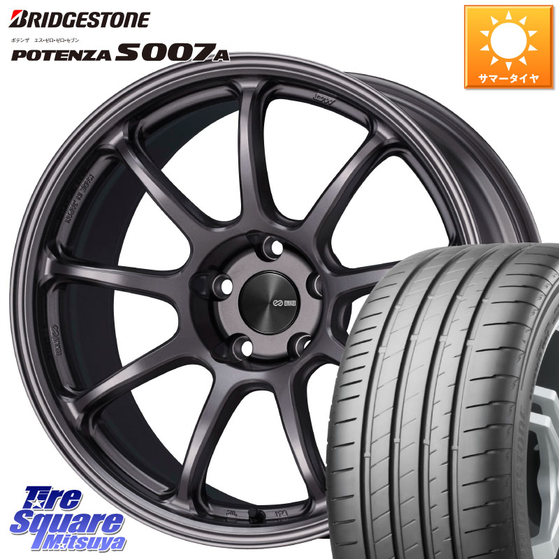 ブリヂストン POTENZA ポテンザ S007A 【正規品】 サマータイヤ 235/40R18ENKEI PerformanceLine PF09 ホイール 18インチ 18X9.0J(GR YARIS RZ) 42 5穴 114.3 GRヤリス ローダウン向けチューナーサイズ|タイヤスクエアミツヤ