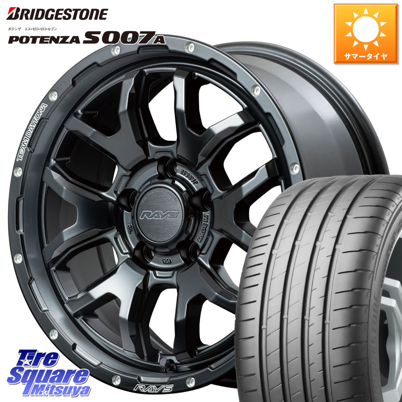 RAYS 【欠品次回8~9月】 レイズ DAYTONA デイトナ F6 Boost N1 17インチ 17 X 7.0J +40 5穴 114.3 ブリヂストン POTENZA ポテンザ S007A 【正規品】 サマータイヤ 215/55R17 70系カムリ