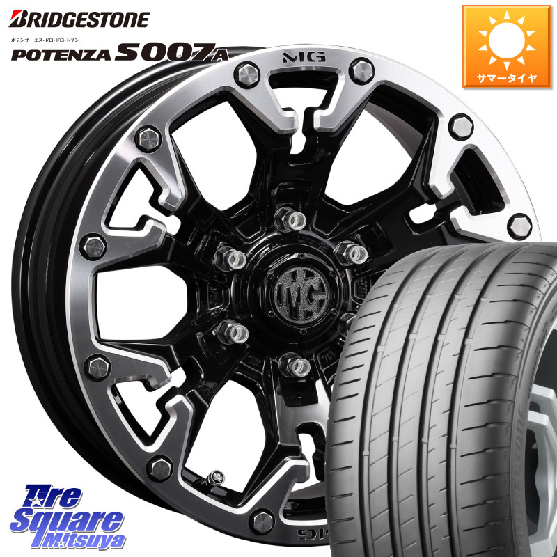 CRIMSON クリムソン GOLEM ゴーレム 17インチ 17 X 7.0J +32 5穴 114.3 ブリヂストン POTENZA ポテンザ S007A 【正規品】 サマータイヤ 215/55R17