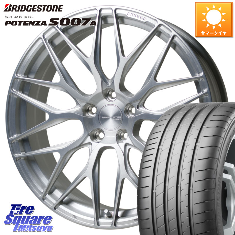 HotStuff TSF-01 BRS トラフィックスターフォージド 20インチ 20 X 8.5J +38 5穴 114.3 ブリヂストン POTENZA ポテンザ S007A 【正規品】 サマータイヤ 255/40R20