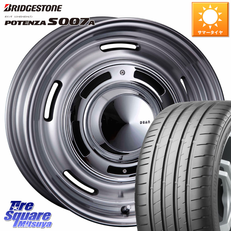 ブリヂストン POTENZA ポテンザ S007A 【正規品】 サマータイヤ 225/55R17CRIMSON ディーン クロスカントリー グレー 17インチ 17X7.0J 47 5穴 114.3 MAZDA6 BN/BL系レガシィ｜タイヤスクエアミツヤ