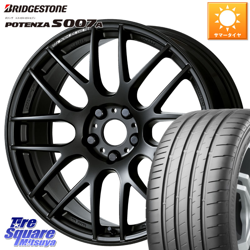 ブリヂストン POTENZA ポテンザ S007A 【正規品】 サマータイヤ 225/40R18WORK ワーク EMOTION エモーション M8R MBL 18インチ 18X7.5J 47 5穴 114.3 GU系インプレッサ フロンクス プリウスアルファ｜タイヤスクエアミツヤ 154,185円