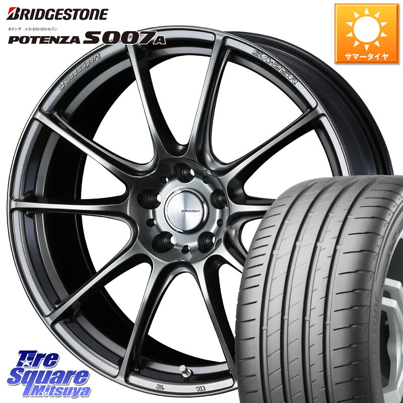 ブリヂストン POTENZA ポテンザ S007A 【正規品】 サマータイヤ 255/40R20WEDS WedsSport SA-25R SA25R ウェッズ スポーツ ホイール 20インチ 20X8.5J 38 5穴 114.3 ヴァンガード｜タイヤスクエアミツヤ