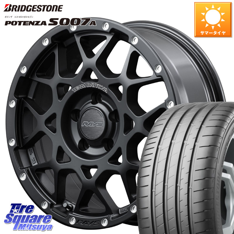 ブリヂストン POTENZA ポテンザ S007A 【正規品】 サマータイヤ 225/50R17RAYS 【欠品次回7~8月】 レイズ M8 デイトナ DAYTONA 17インチ 17X7.0J 32 5穴 114.3｜タイヤスクエアミツヤ