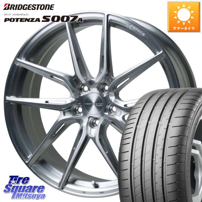 ブリヂストン POTENZA S007A 在庫● 2025~2026年製【正規品】ポテンザ サマータイヤ 245/45R19HotStuff TSF-02 BRS トラフィックスターフォージド 19インチ 19X9.0J 38 5穴 114.3 アルファード ヴェルファイア カスタムサイズ|タイヤスクエアミツヤ
