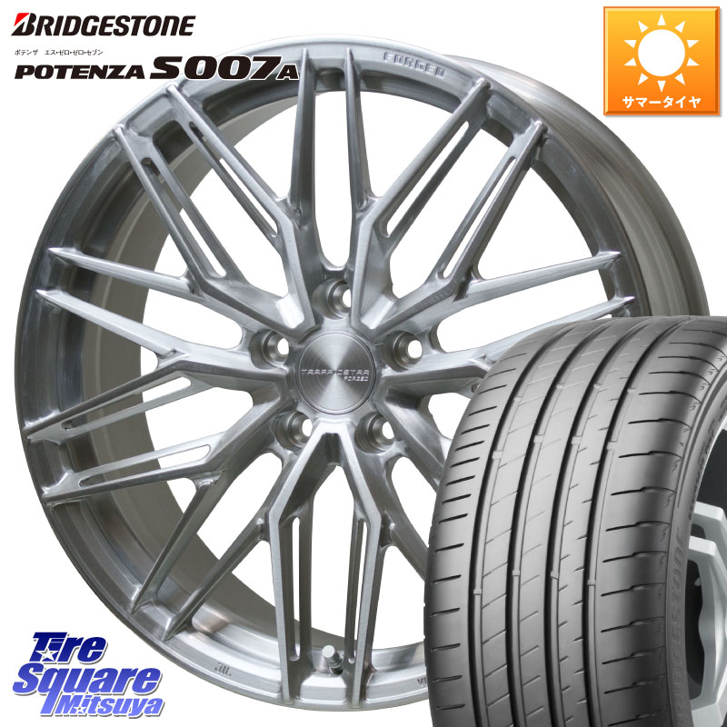ブリヂストン POTENZA ポテンザ S007A 【正規品】 サマータイヤ 245/40R19HotStuff TSF-03 BRS トラフィックスターフォージド 19インチ 19X8.0J 42 5穴 114.3 カローラクロス セルシオ スカイラインセダン 日産 シーマ 日産 フーガ FUGA 日産|タイヤスクエアミツヤ