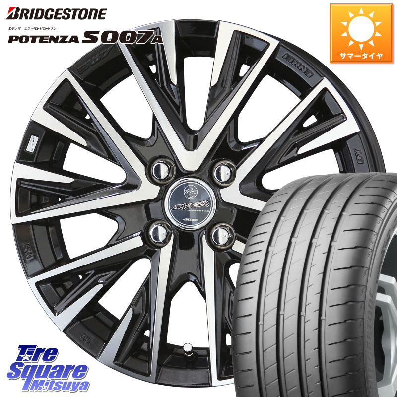KYOHO スマック レジーナ SMACK LEGINA ホイール 17 X 6.0J +40 4穴 100 ブリヂストン POTENZA ポテンザ S007A 【正規品】 サマータイヤ 205/50R17 E13オーラ