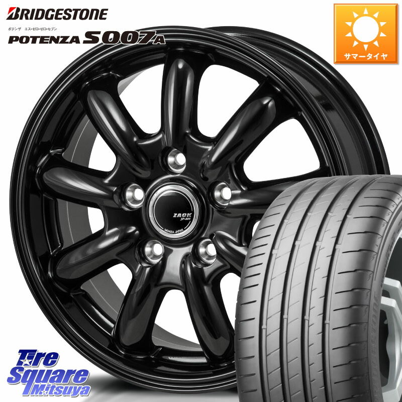 Japan三陽 ZACK JP-209 JP209 ザック ホイール 17 X 7.0J +53 5穴 114.3 ブリヂストン POTENZA ポテンザ S007A 【正規品】 サマータイヤ 205/50R17 GU系インプレッサ