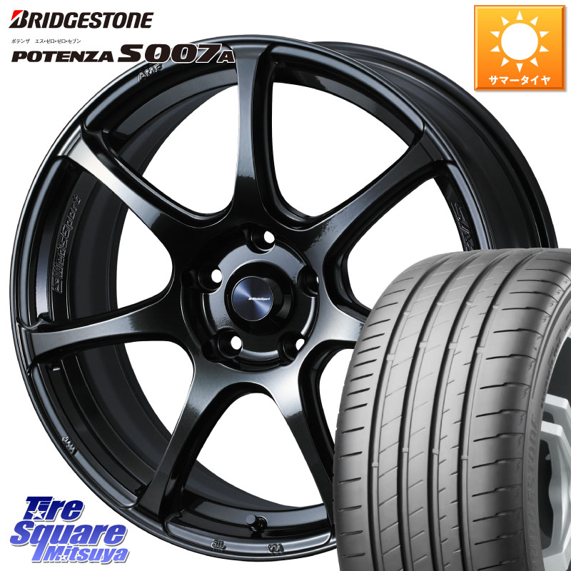 WEDS 74030 ウェッズ スポーツ SA75R SA-75R 18インチ 18 X 7.5J +45 5穴 114.3 ブリヂストン POTENZA ポテンザ S007A 【正規品】 サマータイヤ 215/40R18