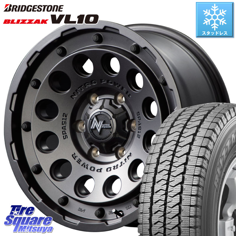 ブリヂストン BLIZZAK ブリザック VL10 ■ 107/105 スタッドレス ミツヤ 195/80R15 107*105 MANARAY MID ナイトロパワー H12 SHOTGUN BB 6H 15インチ 15 X 6.0J +33 6穴 139.7 200系ハイエース 90,910円