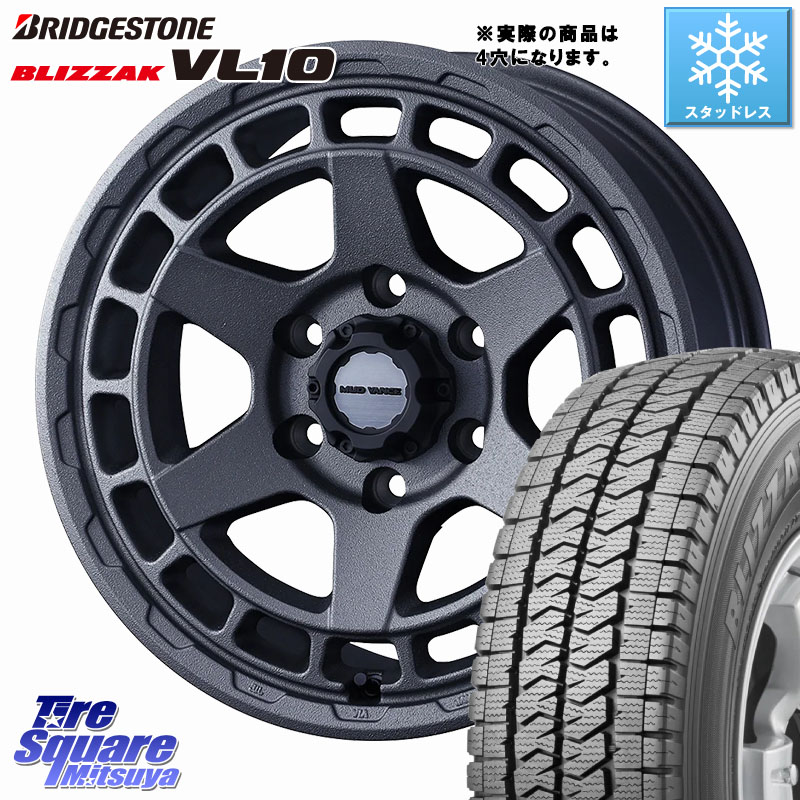 ブリヂストン BLIZZAK VL10 ブリザック スタッドレス ミツヤ 145/80R12 80*78WEDS MUDVANCE X TYPE S ホイール 12インチ マッドヴァンス タイプS 12X4.0J 40 4穴 100 N-VAN(JJ1/2) アトレー/ハイゼット サンバー バン サンバートラック ハイゼットトラック エブリイ|タイヤスクエアミツヤ