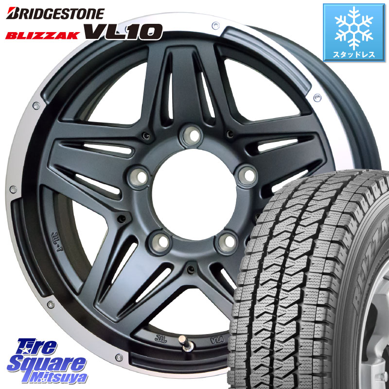 ブリヂストン BLIZZAK ブリザック VL10 ■ 107/105 スタッドレス ミツヤ 195/80R15 107*105 HotStuff マッドクロス JB-01 JB01 ホイール 15インチ 15 X 6.0J(JB74) +0 5穴 139.7 ジムニ－シエラ・ノマド(カスタム)
