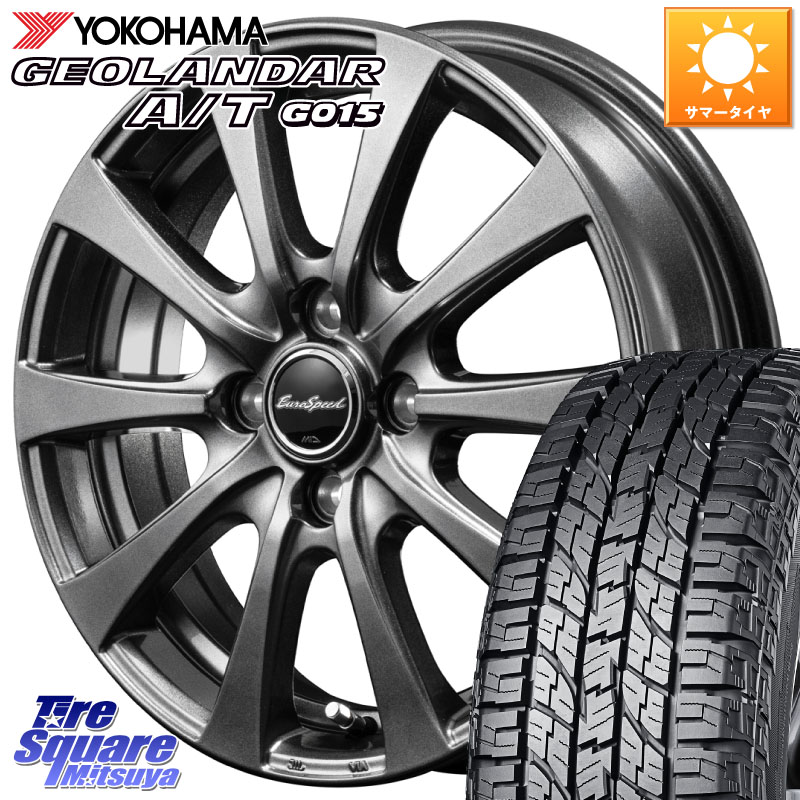 YOKOHAMA E5289 GEOLANDAR AT G015 A/T ホワイトレター ヨコハマ 109/107 215/65R16 109*107MANARAY EuroSpeed G10 平座仕様 トヨタ・レクサス専用 ホイール 16インチ MID 16X6.5J 37 5穴 114.3｜タイヤスクエアミツヤ