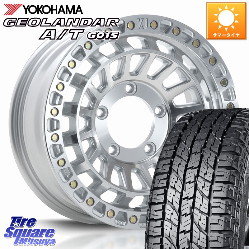 YOKOHAMA E5289 GEOLANDAR AT G015 A/T ホワイトレター ヨコハマ 109/107 215/65R16 109*107MLJ XJ08 XTREME-J ホイール 16インチ 16X5.5J 20 5穴 139.7 ジムニー専用(要オーバーフェンダー等) AZオフロード カスタムサイズ｜タイヤスクエアミツヤ