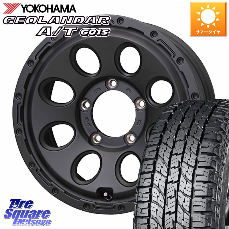 YOKOHAMA E5289 GEOLANDAR AT G015 A/T ホワイトレター ヨコハマ 109/107 215/65R16 109*107HotStuff MAD CROSS RECON マッドクロス リーコン ホイール 16インチ 16X6.0J 0 5穴 139.7 ジムニー専用(要オーバーフェンダー等) ジムニ−シエラ/ノマド(カスタム) AZオフロ|タイヤスクエアミツヤ