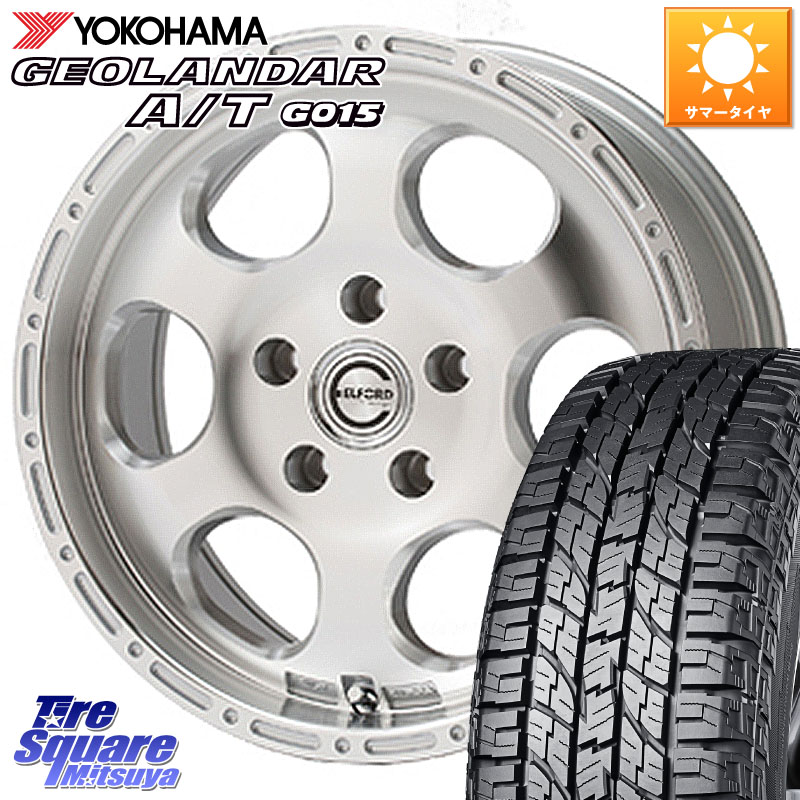 MEIWA Blood Stock One Piece ホイール 16インチ 16 X 7.0J +35 5穴 114.3 YOKOHAMA E5289 GEOLANDAR AT G015 A/T ホワイトレター ヨコハマ 109/107 215/65R16 109*107