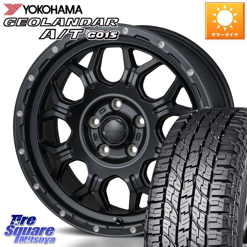 YOKOHAMA E5289 GEOLANDAR AT G015 A/T ホワイトレター ヨコハマ 109/107 215/65R16 109*107MONZA HI-BLOCK JERRARD モンツァ ハイブロック ジェラード ホイール 16インチ 16X7.0J 35 5穴 114.3|タイヤスクエアミツヤ