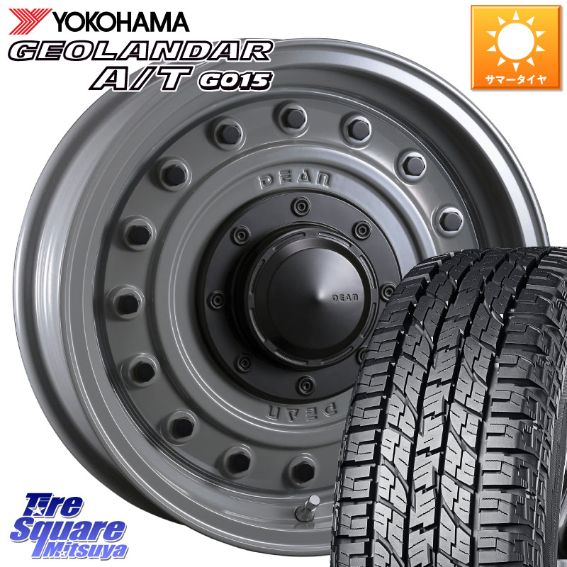 YOKOHAMA E5289 GEOLANDAR AT G015 A/T ホワイトレター ヨコハマ 109/107 215/65R16 109*107CRIMSON ディーン コロラド 16インチ 16X6.5J 38 6穴 139.7 200系ハイエース|タイヤスクエアミツヤ