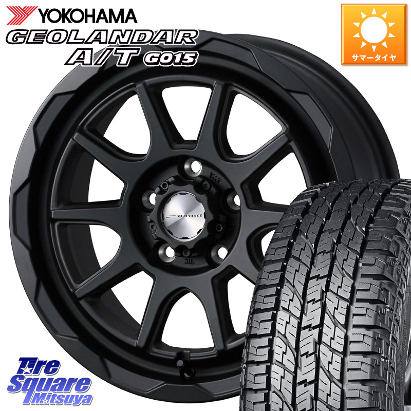 YOKOHAMA E5289 GEOLANDAR AT G015 A/T ホワイトレター ヨコハマ 109/107 215/65R16 109*107WEDS マッドヴァンス06 MUD VANCE 06 ウエッズ 16インチ 16X7.0J 38 5穴 114.3｜タイヤスクエアミツヤ