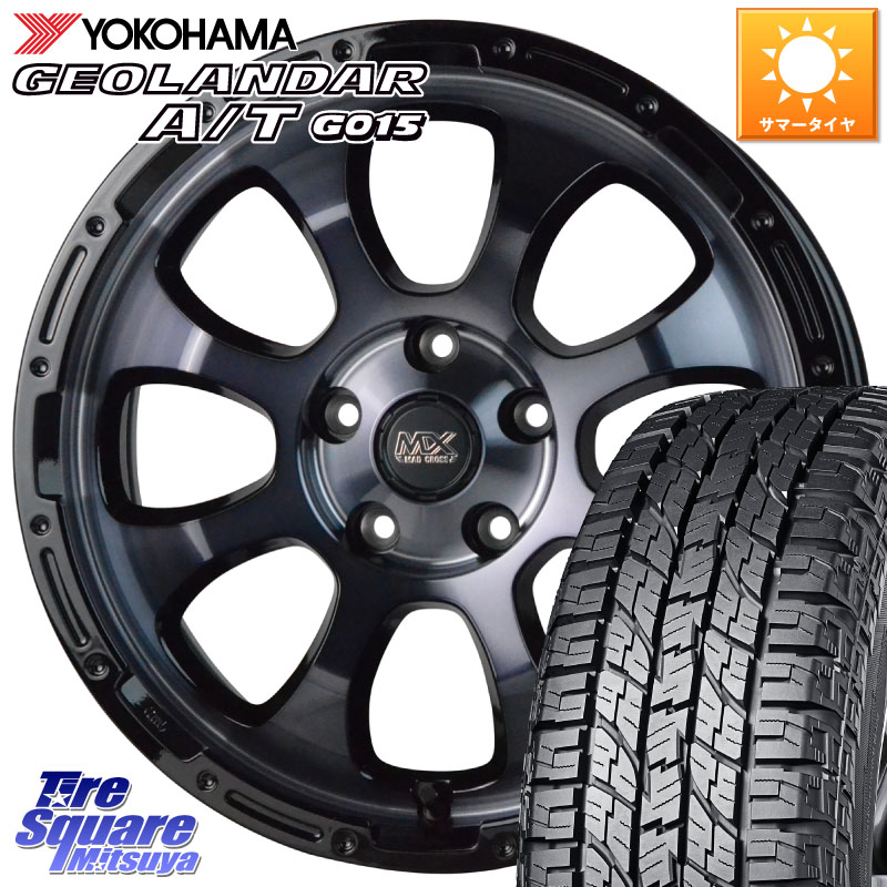 HotStuff マッドクロス GRACE グレイス BKC 5H ホイール 16インチ 16 X 7.0J +38 5穴 114.3 YOKOHAMA E5289 GEOLANDAR AT G015 A/T ホワイトレター ヨコハマ 109/107 215/65R16 109*107