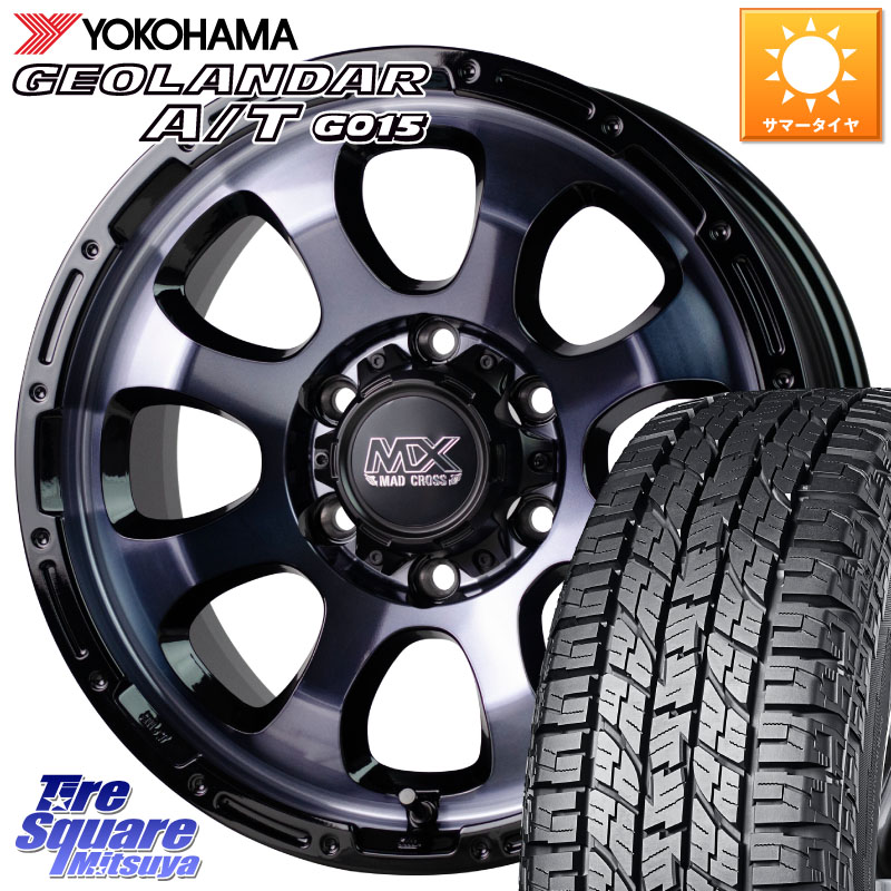 HotStuff マッドクロス GRACE グレイス BKC 6H 在庫● ホイール 16インチ ★サマーセール★ 16 X 6.5J +38 6穴 139.7 YOKOHAMA E5289 GEOLANDAR AT G015 A/T ホワイトレター ヨコハマ 109/107 215/65R16 109*107 200系ハイエース