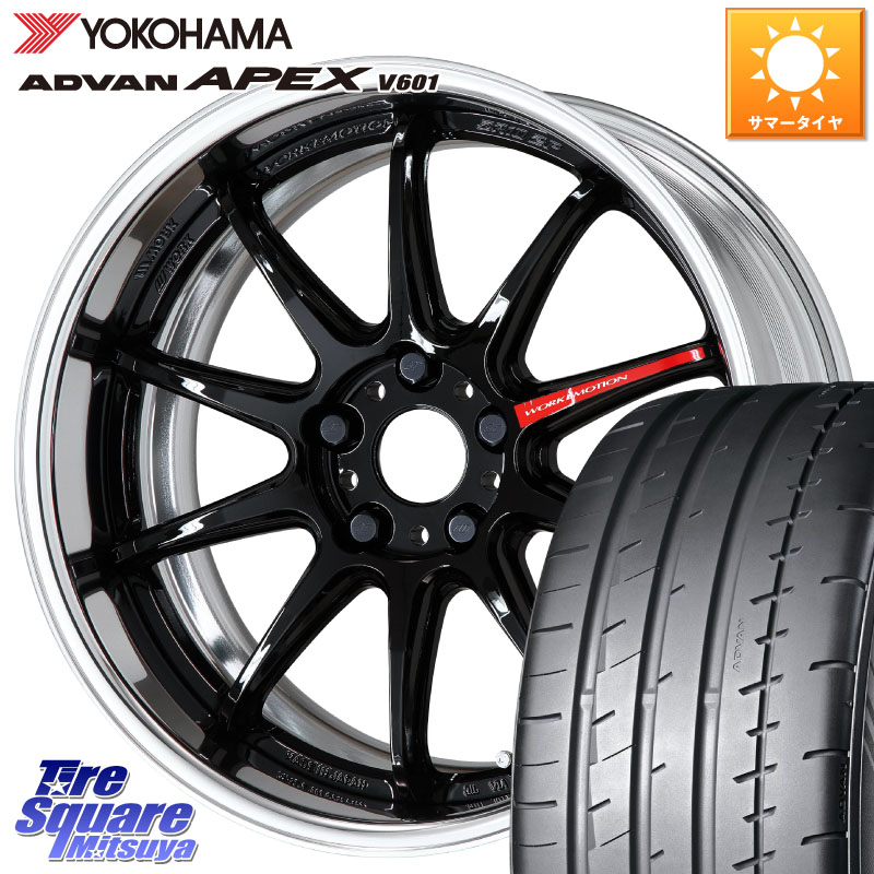 YOKOHAMA R5460 ADVAN APEX V601 ヨコハマ 245/40R18WORK EMOTION ZR10 L Disk 18インチ 2ピース 18X8.5J(VAB 6POT) 45 5穴 114.3 WRX STI アプライドD-F(ブレンボ6POTキャリパー)対応|タイヤスクエアミツヤ