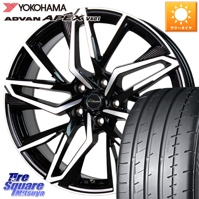HotStuff Chronus CH-112 クロノス CH112 ホイール 19インチ 19 X 7.5J +48 5穴 114.3 YOKOHAMA R5576 ADVAN APEX V601 ヨコハマ 225/45R19 C-HR 50系エスティマ 60系プリウス RV系ヴェゼル RC系オデッセイ後期 CX-30 MX-30 MAZDA6 BN・BL系レガシィ