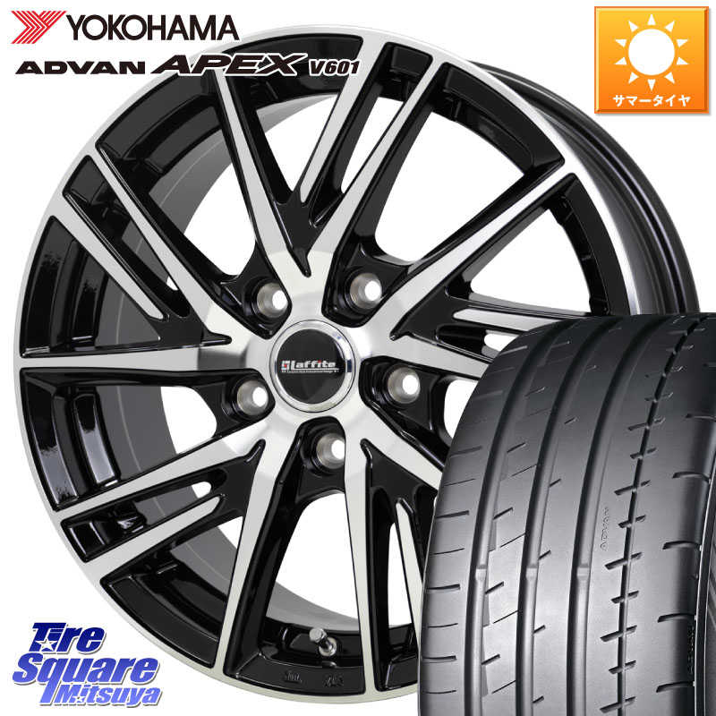 YOKOHAMA R5571 ADVAN APEX V601 ヨコハマ 235/50R18HotStuff ラフィット LW06-2 LW-06-2 ホイール 18インチ 18X7.0J 48 5穴 114.3 エスティマ｜タイヤスクエアミツヤ