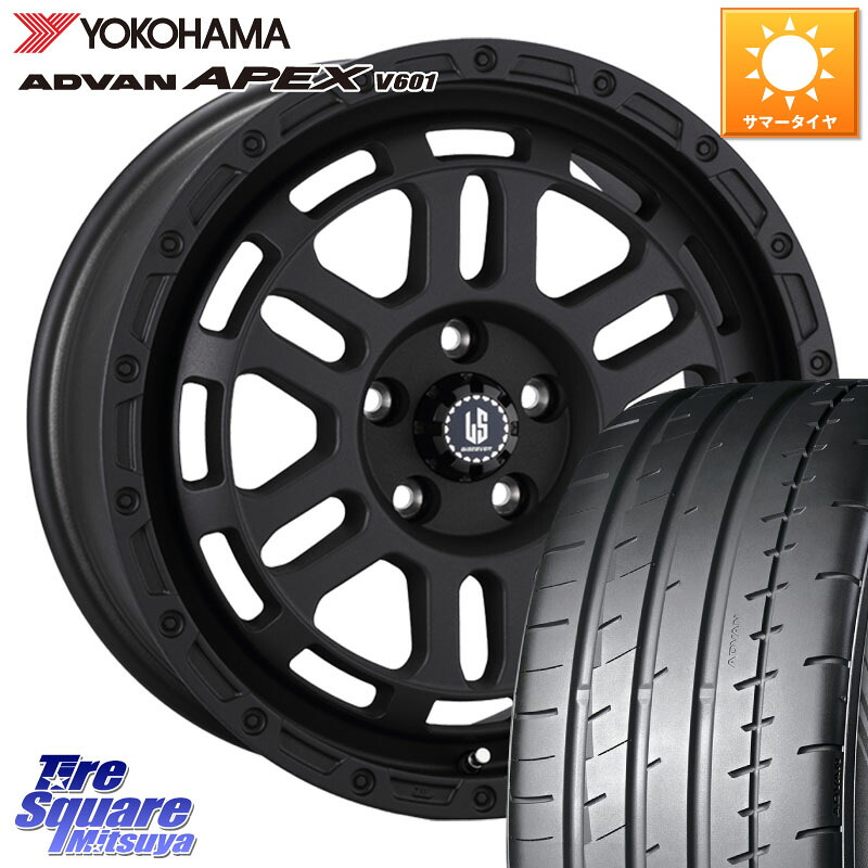 阿部商会 LA STRADA DISCOVER ホイール 18インチ 18 X 8.0J +40 5穴 114.3 YOKOHAMA R5561 ADVAN APEX V601 ヨコハマ 245/45R18