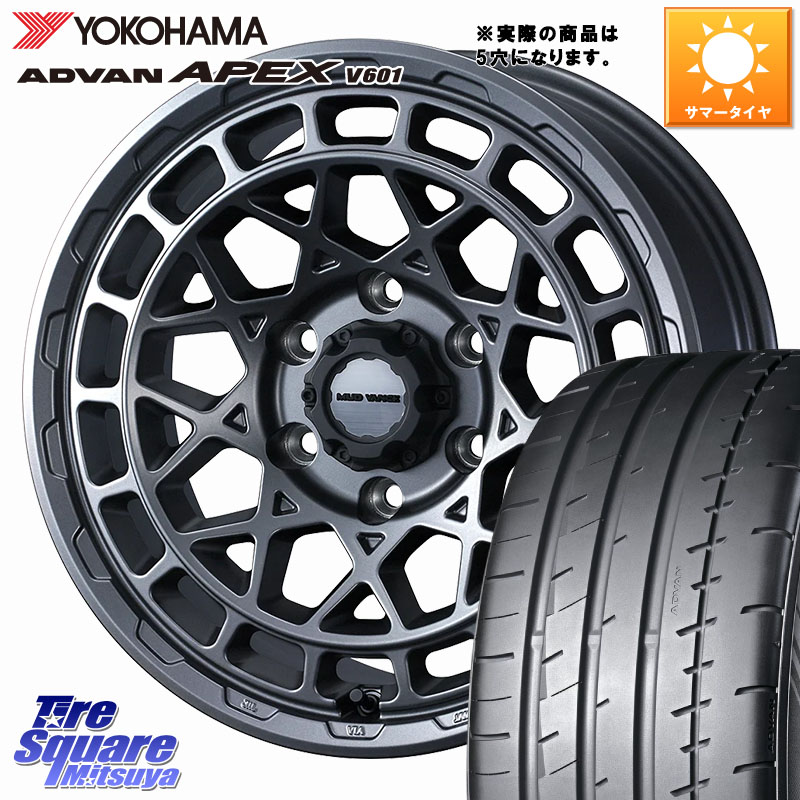 YOKOHAMA R5575 ADVAN APEX V601 ヨコハマ 235/45R18WEDS MUDVANCE X TYPE M ホイール 18インチ マッドヴァンス タイプM 18X7.5J 35 5穴 114.3 CY2アコード ES レクサス アコード|タイヤスクエアミツヤ