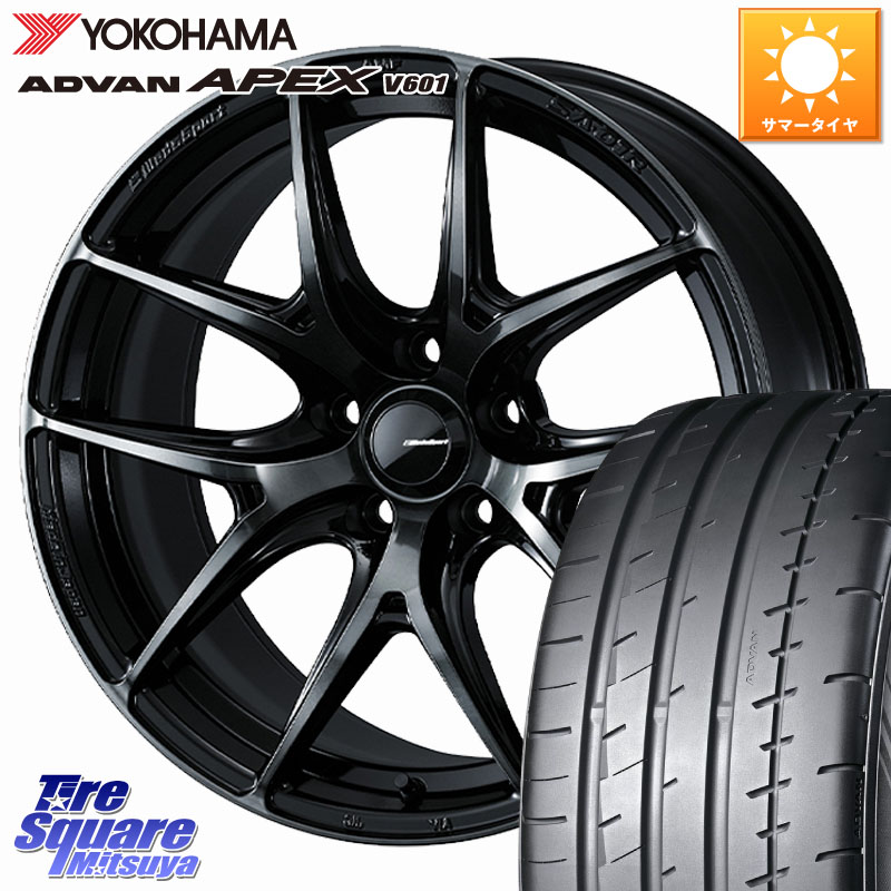 WEDS WedsSport SA-01R ホイール 18インチ ウェッズ スポーツ 18 X 8.5J +45 5穴 114.3 YOKOHAMA R5561 ADVAN APEX V601 ヨコハマ 245/45R18