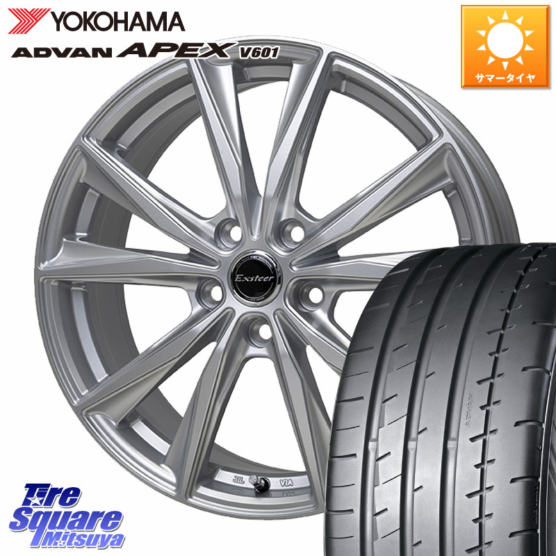 YOKOHAMA R5560 ADVAN APEX V601 ヨコハマ 225/40R19HotStuff Exsteer ST ホイール 19インチ エクシーダ 19X8.0J 42 5穴 114.3 ステージア 日産 クラウンハイブリッド RX-8 MAZDA クラウンマジェスタ クラウンアスリート マークX クラウンロイヤル クラウンハイブリッ｜タイヤスクエアミツヤ