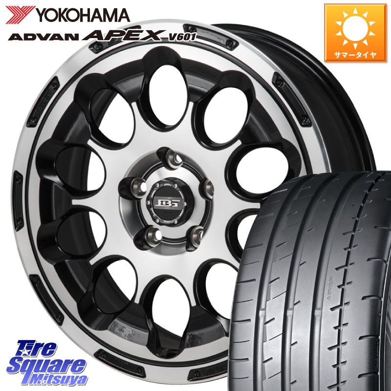 KOSEI BOTTOM GARCIA CHRONO ホイール 17インチ 17 X 7.0J +45 5穴 114.3 YOKOHAMA R5549 ADVAN APEX V601 ヨコハマ 225/45R17 108,430円