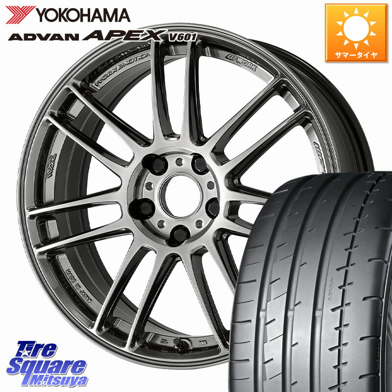 WORK EMOTION ZR7 ホイール 19インチ 19 X 9.5J(VAB 6POT) +38 5穴 114.3 YOKOHAMA R5541 ADVAN APEX V601 ヨコハマ 255/35R19
