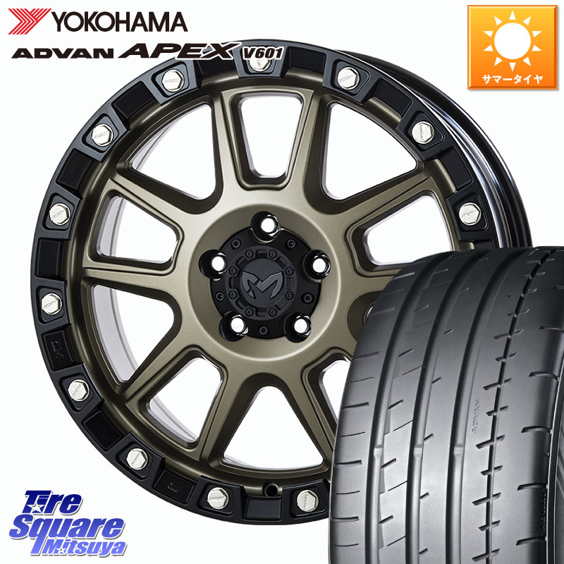 MKW M205 コヨーテブロンズ ホイール 18インチ 18 X 8.0J +40 5穴 114.3 YOKOHAMA R7353 ADVAN APEX V601 ヨコハマ 235/40R18