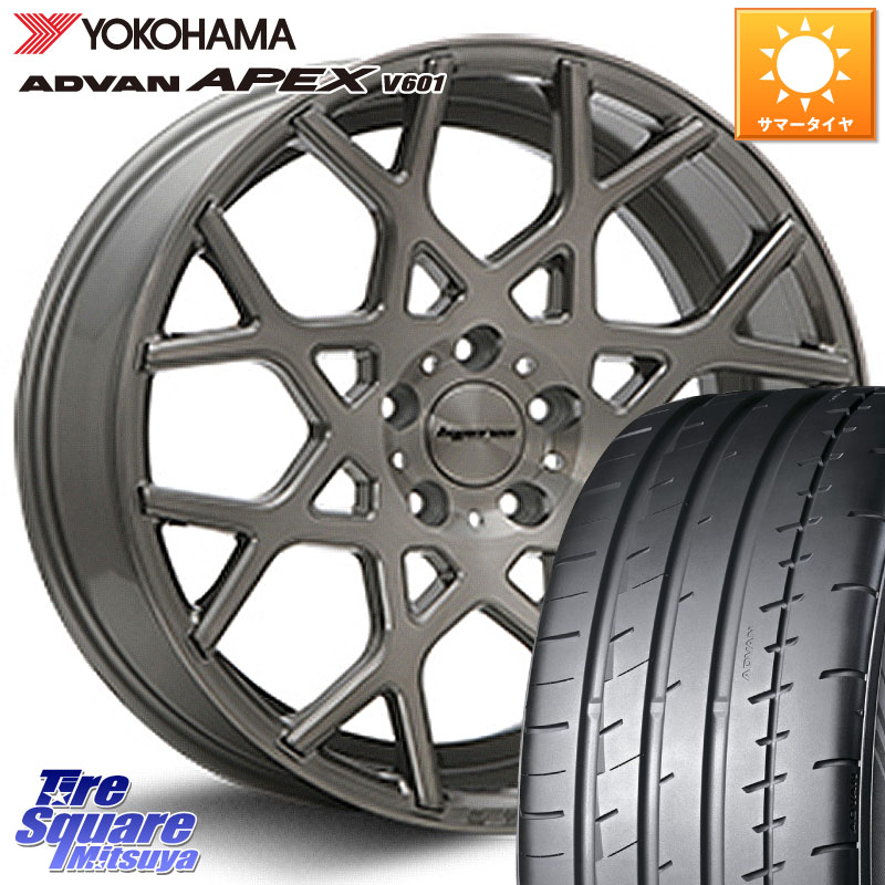 MLJ huperion ハイペリオン CVZ ホイール 19インチ 19 X 8.5J +45 5穴 114.3 YOKOHAMA R5578 ADVAN APEX V601 ヨコハマ 225/35R19