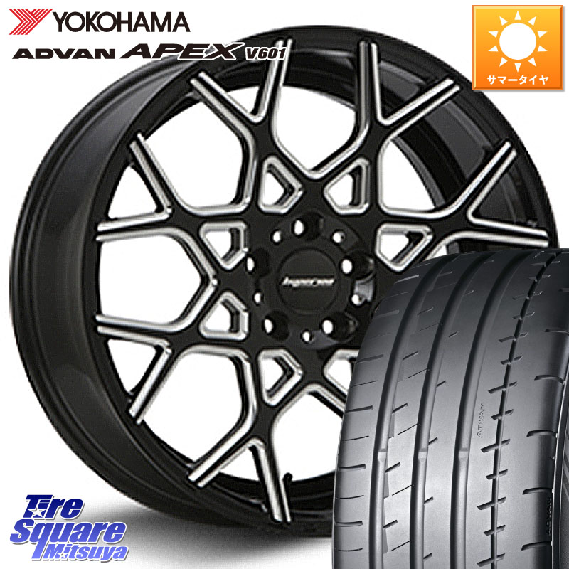 YOKOHAMA R5555 ADVAN APEX V601 ヨコハマ 245/40R20MLJ huperion ハイペリオン CVZ ホイール 20インチ 20X8.5J 35 5穴 114.3 30系アルファード/ヴェルファイア 20系アルファード アルファードハイブリッド ヴェルファイアハイブリッド ヴェルファイア ヴァンガード ア|タイヤスクエアミツヤ