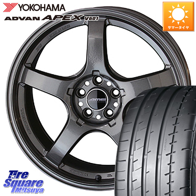 YOKOHAMA R5575 ADVAN APEX V601 ヨコハマ 235/45R18KYOHO 【欠品次回8月上旬】TRACER GT-V GTV GB 軽量 ホイール 18インチ 18X8.5J(M14B) 38 5穴 114.3 レクサスIS30系後期｜タイヤスクエアミツヤ