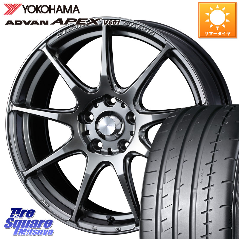 YOKOHAMA R5575 ADVAN APEX V601 ヨコハマ 235/45R18WEDS WedsSport SA-99R SA99R ウェッズ スポーツ ホイール 18インチ 18X8.0J 42 5穴 114.3 CY2アコード 70系カムリ スカイラインセダン 日産 ES レクサス アコード|タイヤスクエアミツヤ