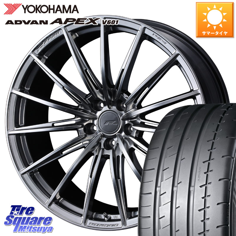 WEDS F ZERO FZ4 FZ-4 鍛造 FORGED 18インチ エフゼロ 18 X 8.0J +45 5穴 114.3 YOKOHAMA R5540 ADVAN APEX V601 ヨコハマ 225/40R18 プリウスアルファ GRヤリスRSノーマルキャリパー