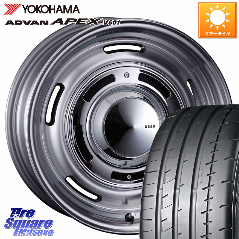 YOKOHAMA R5549 ADVAN APEX V601 ヨコハマ 225/45R17CRIMSON ディーン クロスカントリー グレー 17インチ 17X7.0J(AUDI A3 8PC) 47 5穴 112 アウディ A3 8P系｜タイヤスクエアミツヤ