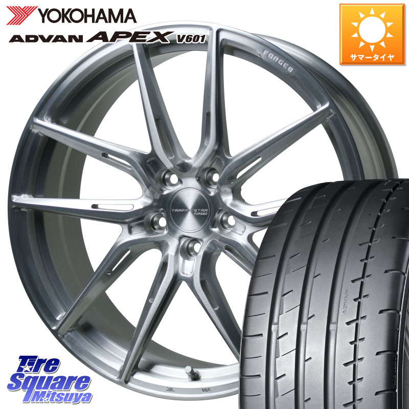 YOKOHAMA R5545 ADVAN APEX V601 ヨコハマ 235/35R19HotStuff TSF-02 BRS トラフィックスターフォージド 19インチ 19X8.0J 42 5穴 114.3 プリウスアルファ シビック|タイヤスクエアミツヤ