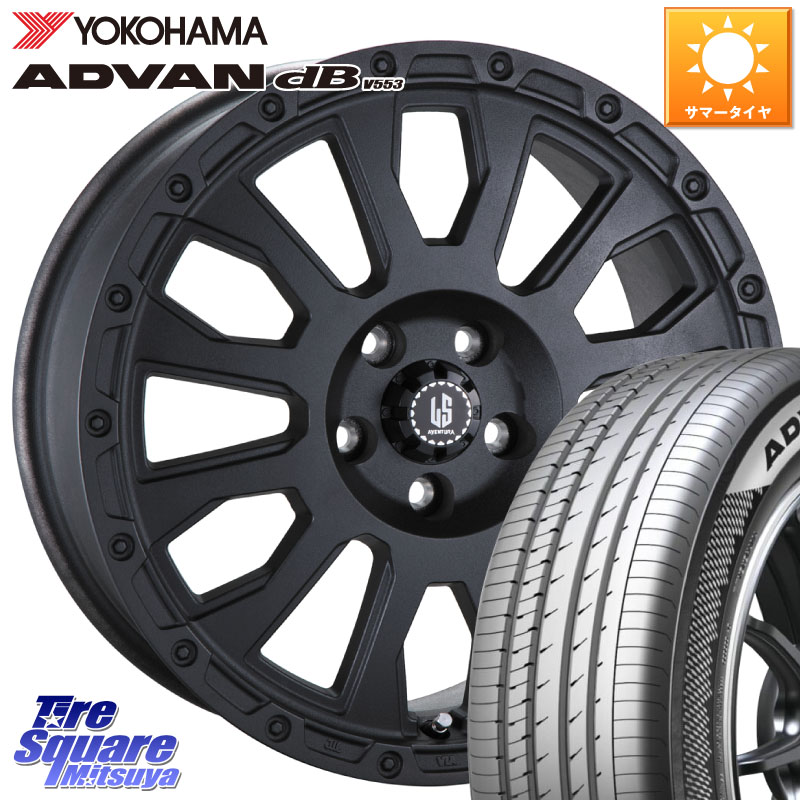 YOKOHAMA R9087 ADVAN dB V553 ヨコハマ 225/45R17阿部商会 LA STRADA AVENTURA アヴェンチュラ BK 17インチ 17X7.0J 38 5穴 114.3 GRヤリスRSノーマルキャリパー ブレイド オーリス IS レクサス｜タイヤスクエアミツヤ