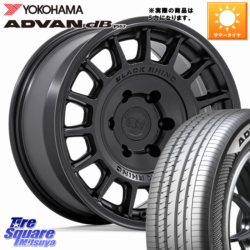 BLACK RHINO VOLL ボル ブラック ホイール 17インチ ブラックライノ 17 X 8.0J +38 5穴 114.3 YOKOHAMA R9091 ADVAN dB V553 ヨコハマ 225/60R17 30系アルファード 30系ヴェルファイア