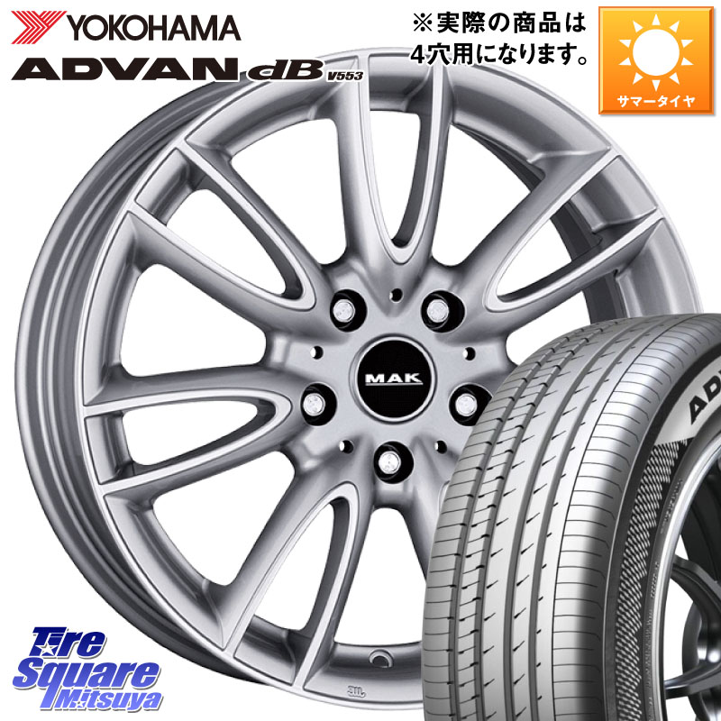 YOKOHAMA R9077 ADVAN dB V553 ヨコハマ 175/65R15阿部商会 MAK JACKIY ジャッキー ホイール 15インチ 15X5.5J(MINI F55 F56 F57) 46 5穴 112 MINI ミニ F55 F56 F57｜タイヤスクエアミツヤ