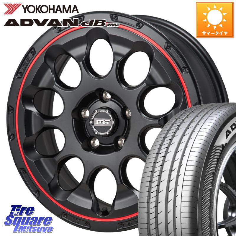 Japan三陽 ボトムガルシア CHRONO クロノ BKRED 17 X 7.0J +45 5穴 114.3 YOKOHAMA R9096 ADVAN dB V553 ヨコハマ 215/60R17 C-HR 50系エスティマ 10系カローラクロス ZR-V RV系ヴェゼル RC系オデッセイ後期 CX-30 MX-30