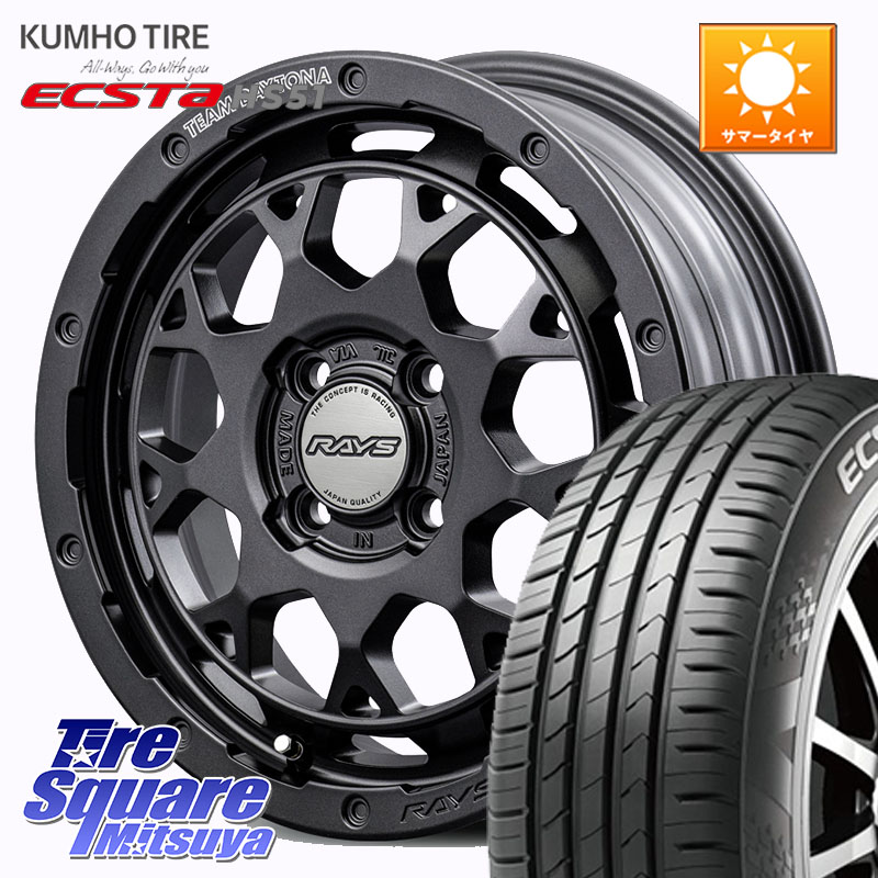 RAYS 【欠品次回6~7月】 TEAM DAYTONA M9+ Spec M ホイール 15インチ 15 X 5.0J +47 4穴 100 KUMHO ECSTA HS51 エクスタ サマータイヤ 165/55R15 83,908円