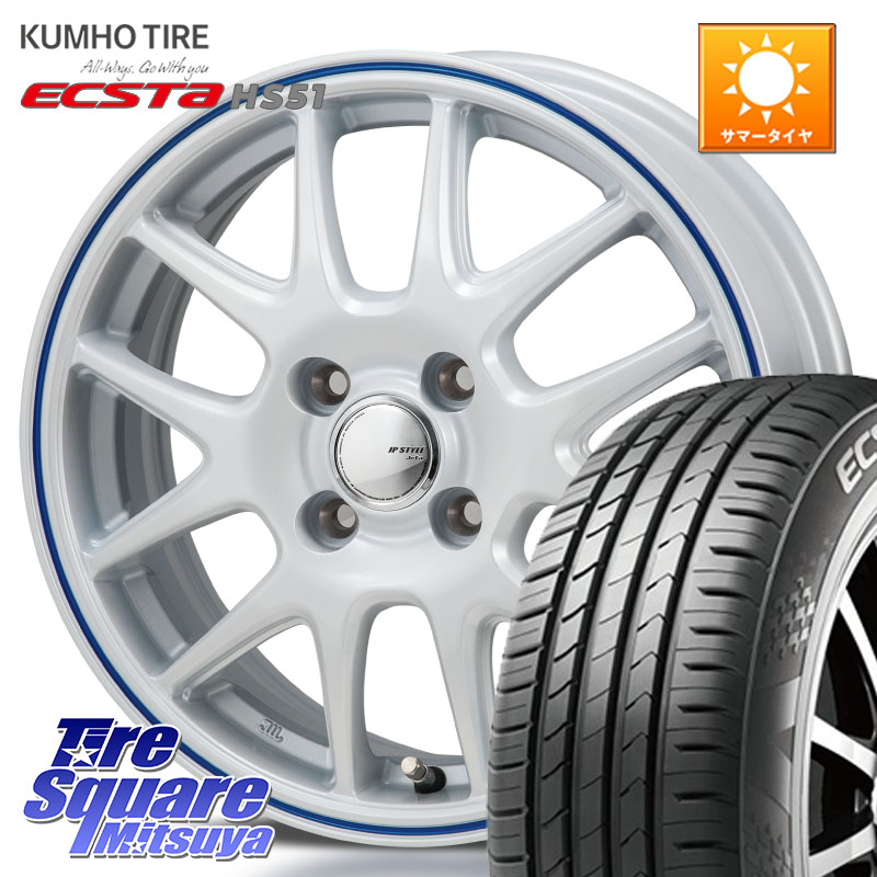 MONZA JP STYLE Jefa ジェファ 15インチ 15 X 5.5J +43 4穴 100 KUMHO ECSTA HS51 エクスタ サマータイヤ 165/55R15